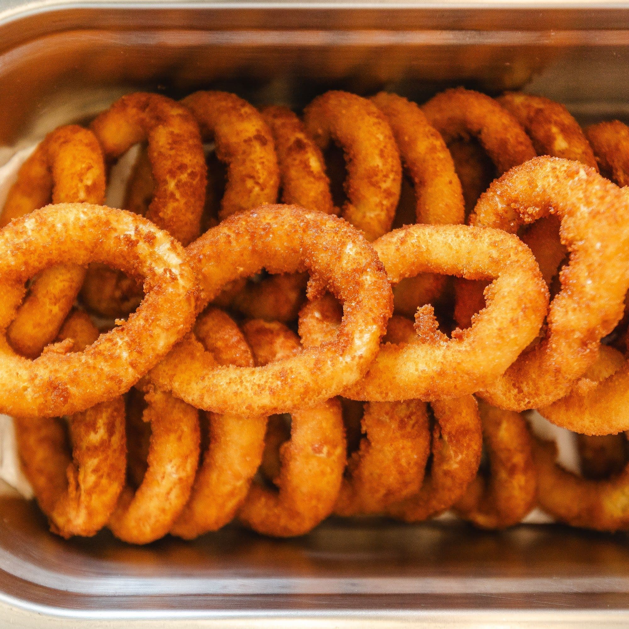 Onion rings crocantes do buffet